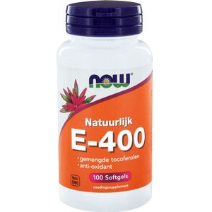 NOW Vitamine E-400 gemengde tocoferolen (100 softgels)