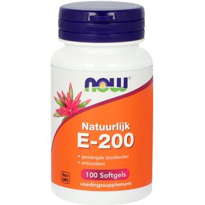 NOW Vitamine E-200 natuurlijke gemengde tocoferolen  100 softgels