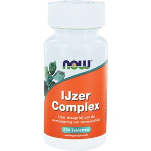 Now Foods - IJzer Complex - Vegetarisch supplement - 100 Tabletten