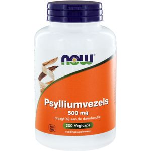 NOW Psylliumvezels 500mg  200 Vegetarische capsules