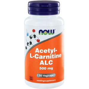 NOW Acetyl-L-Carnitine 500mg  50 Vegetarische capsules