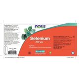 Now Foods - Selenium / Seleen - behoudt van normale nagels en haar - 90 Vegicaps