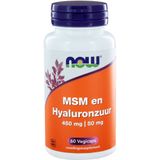 NOW MSM 450mg en Hyaluronzuur 50mg (60 vegicaps)