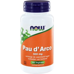 NOW - Pau d'arco - Voedingssupplement - 500 mg - 100 Vegicaps