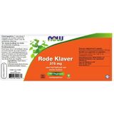 NOW Rode Klaver 375mg Capsules 100st