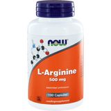 Now Arginine 500 mg Capsules st