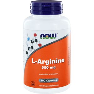 NOW L-Arginine 500mg  100 Vegetarische capsules