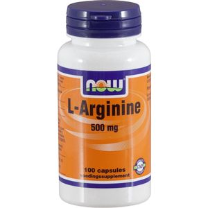 Now Arginine 500 mg Capsules st