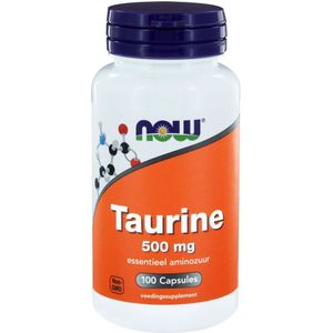 NOW - Taurine - 500 mg - Voedingssupplement - 100 Vegicaps