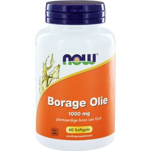 Now Foods - Borage Olie 1000 mg - Plantaardige Bron van GLA - 60 Softgels