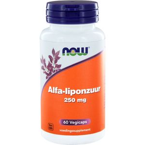 NOW Alfa-liponzuur 250mg  60 Vegetarische capsules