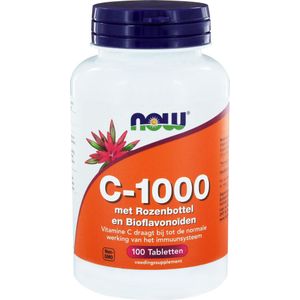 Now C-1000 met Rozenbottel en Bioflavonoïden - 100 Tabletten