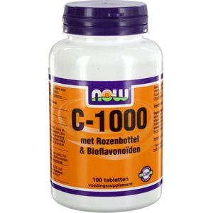 Now C-1000 met Rozenbottel en Bioflavonoïden - 100 Tabletten