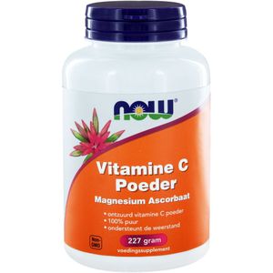 NOW Vitamine C poeder magnesium ascorbaat 227g