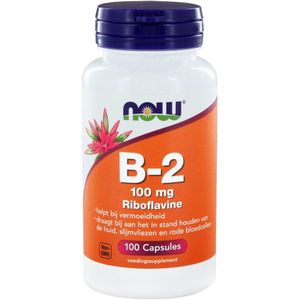 NOW Vitamine B2 100mg (100 capsules)