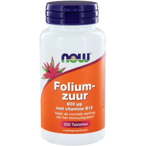 NOW Foliumzuur 800 mcg (250 tabletten)