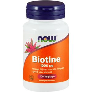 NOW Biotine 1000 mcg  100 Vegetarische capsules
