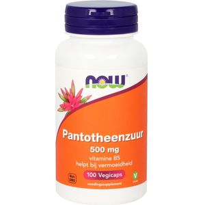 NOW Pantotheenzuur 500 mg (B5) 100 vcaps