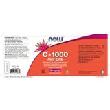 NOW C-1000 met Zink - 180 capsules