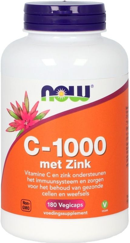 NOW C-1000 met Zink - 180 capsules