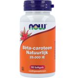 NOW Beta-Caroteen Natuurlijk (90 softgels)