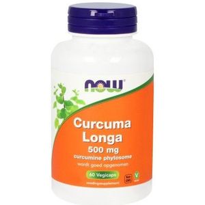 NOW Curcuma Longa 500mg (Curcumine Phytosome)  60 Vegetarische capsules