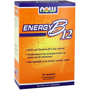 NOW - Energy B12 - Vitamine - 2000 mcg - 75 Sachets