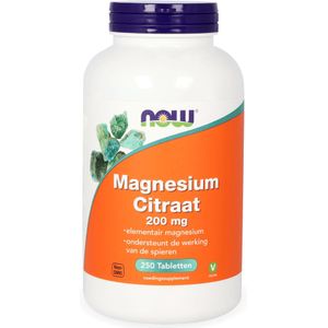 NOW Magnesium citraat 200 mg  250 tabletten