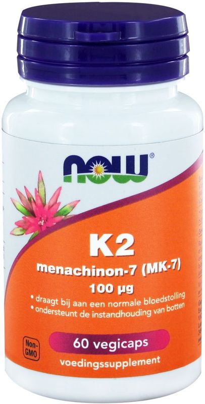 Now - K2 Menachinon-7 (MK-7) 100 µg (60 vegicaps)