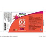 Vitamine D-3 druppels 1000 IE (30 ml) - Now Foods