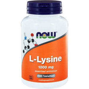 Now Foods - L-Lysine 1000 mg - Aminozuren - 100 Tabletten