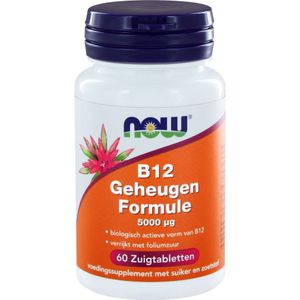 NOW Vitamine B12 geheugenformule (60 zuigtabletten)