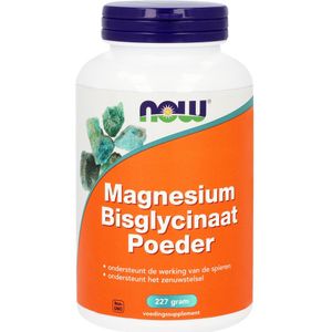 NOW  Magnesium Bisglycinaat poeder - 227 gram
