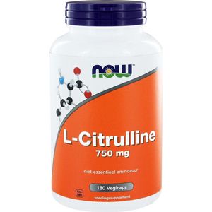 Now - L-Citrulline 750 mg (180 vegicaps)