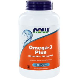 NOW Omega-3 Plus 360 mg EPA 240 mg DHA  120 softgels
