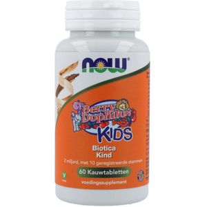 Now Berry dophilus kids probiotica 60 kauwtabletten