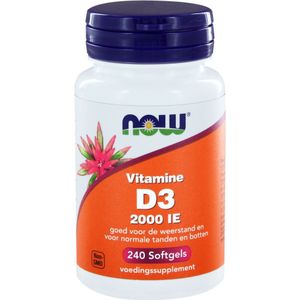 NOW Vitamine D3 2000IE  240 softgels