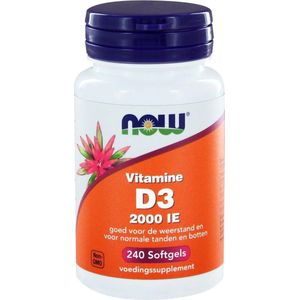 NOW - Vitamine D3 - 50 mcg - 240 Softgels