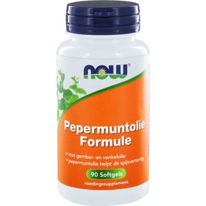 NOW Pepermuntolie formule (90 softgels)