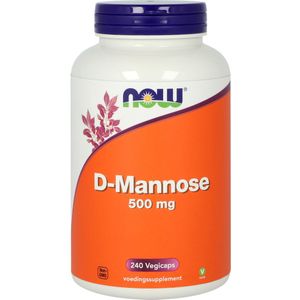 NOW - D-Mannose - Voedingssupplement - 500mg - 90 Vegicaps