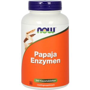 NOW - Papaja Enzymen - 360 Tabletten - Enzymenpreparaat