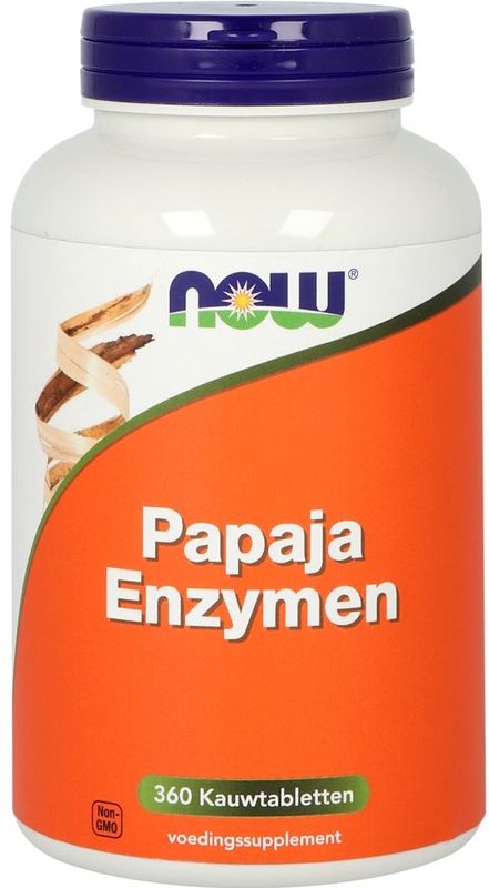 NOW - Papaja Enzymen - 360 Tabletten - Enzymenpreparaat