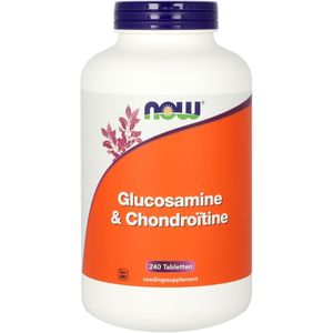 NOW - Glucosamine & Chondroïtine - 240 Tabletten - Glucosamine en Chondroïtine Preparaat