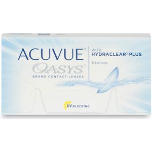 -2.50 - ACUVUE® OASYS with HYDRACLEAR® PLUS - 6 pack - Weeklenzen - BC 8.40 - Contactlenzen