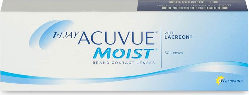 Johnson & Johnson - 1-Day Acuvue Moist - Daglenzen - 30 Lenzen - Etafilcon A