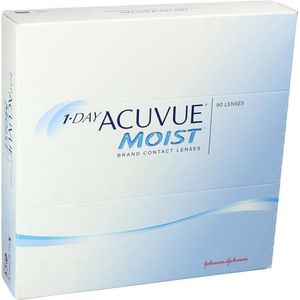 1-Day Acuvue Moist 90 pack (+0.50), Daglenzen, Contactlenzen, Johnson & Johnson