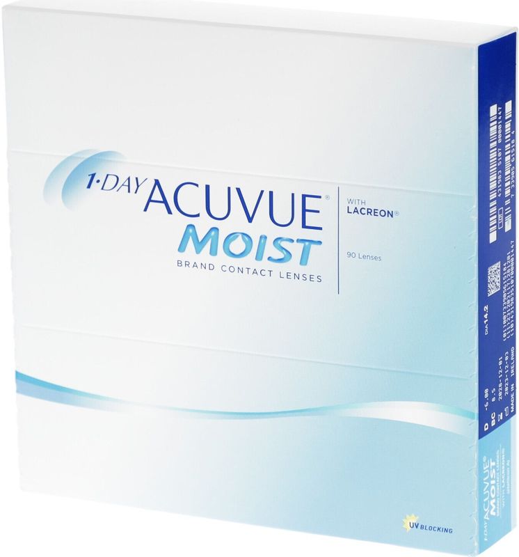 Acuvue - 1-Day Moist - Daglenzen - 90 Lenzen - Etafilcon A