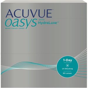 -12.00 - ACUVUE® OASYS 1-Day WITH HYDRALUXE - 90 pack - Daglenzen - BC 8.50 - Contactlenzen