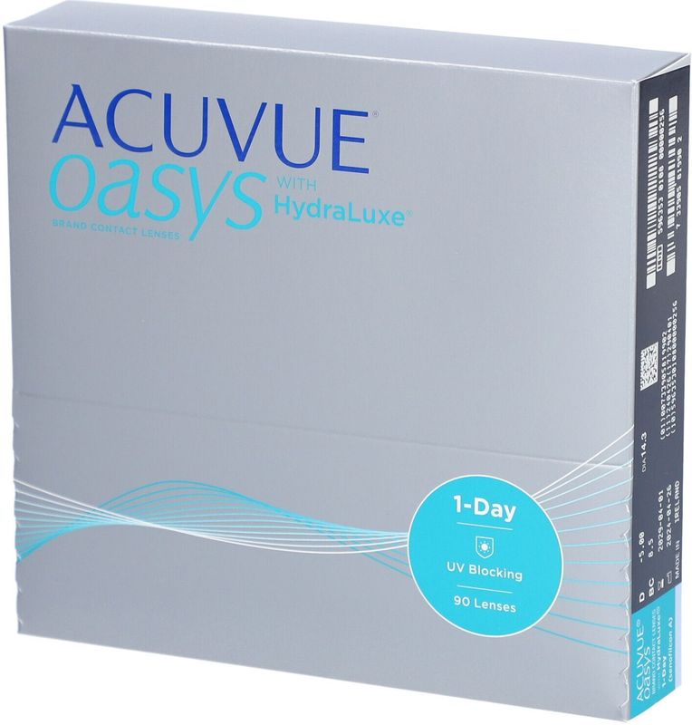 Acuvue - Oasys 1-Day - Daglenzen - 180 Lenzen - Silicone Hydrogel - Senofilcon A
