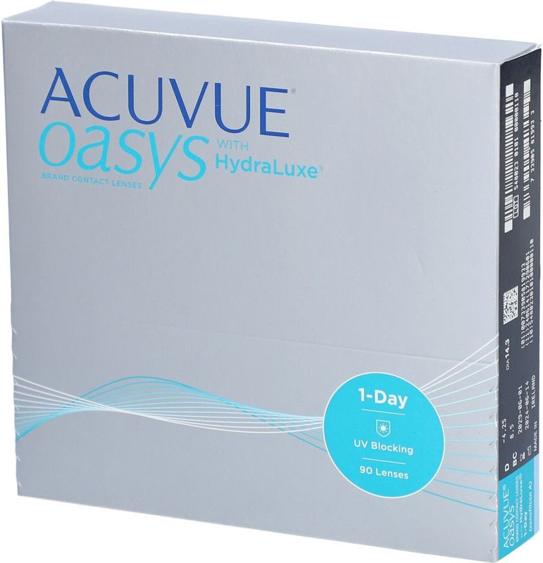 Acuvue - Oasys 1 Day - Daglenzen - 90 Lenzen - Silicone Hydrogel - Senofilcon A